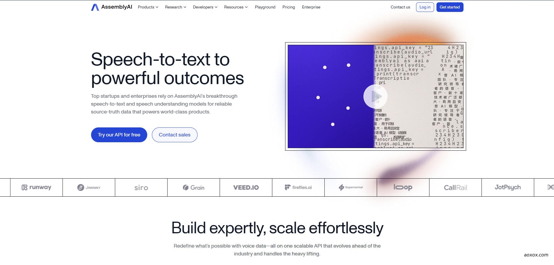 AssemblyAI官网