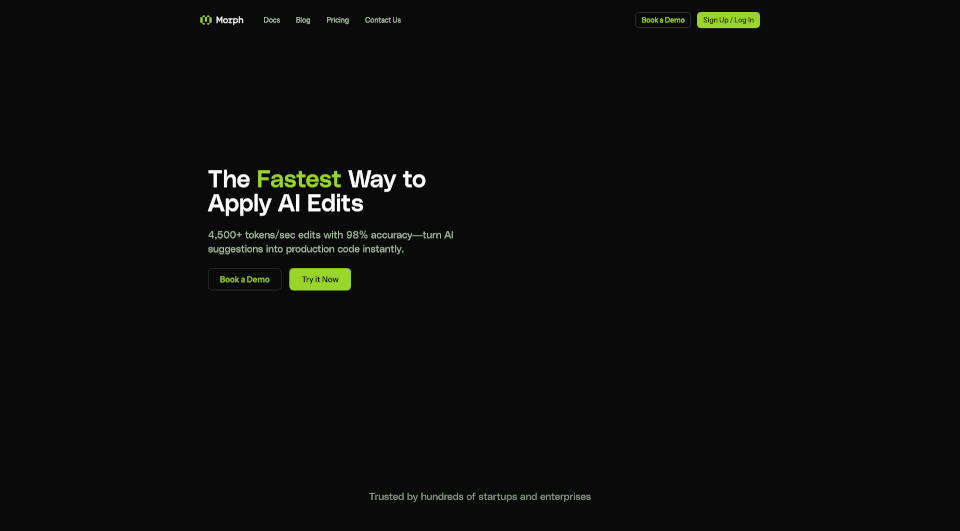 Morph：4500+tokens/秒的AI代码编辑神器，错误率降低4倍
