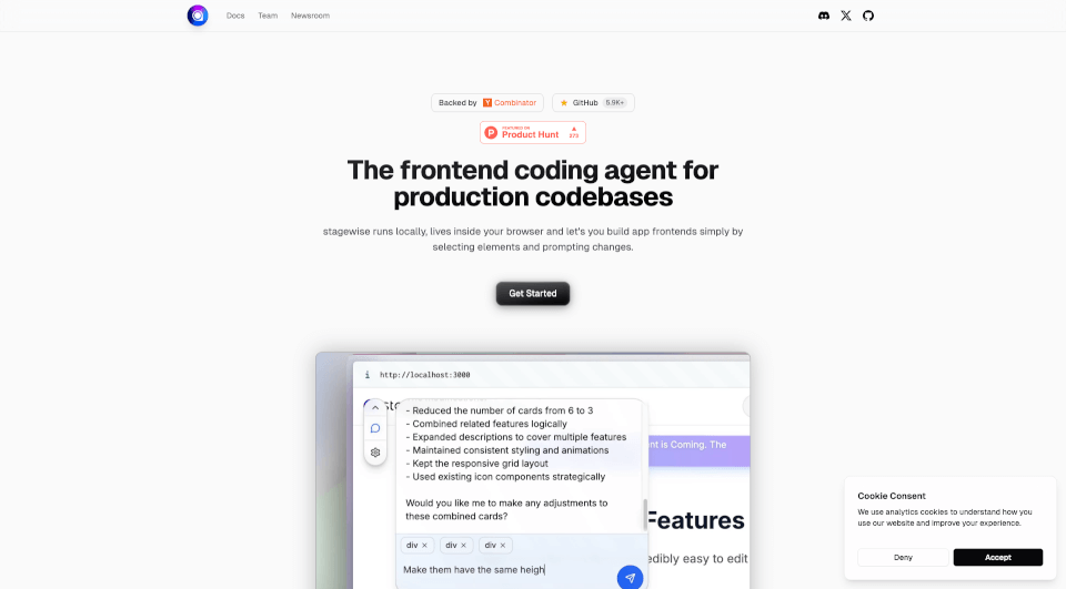 Stagewise：用AI可视化开发前端，兼容React/Vue/Next.js